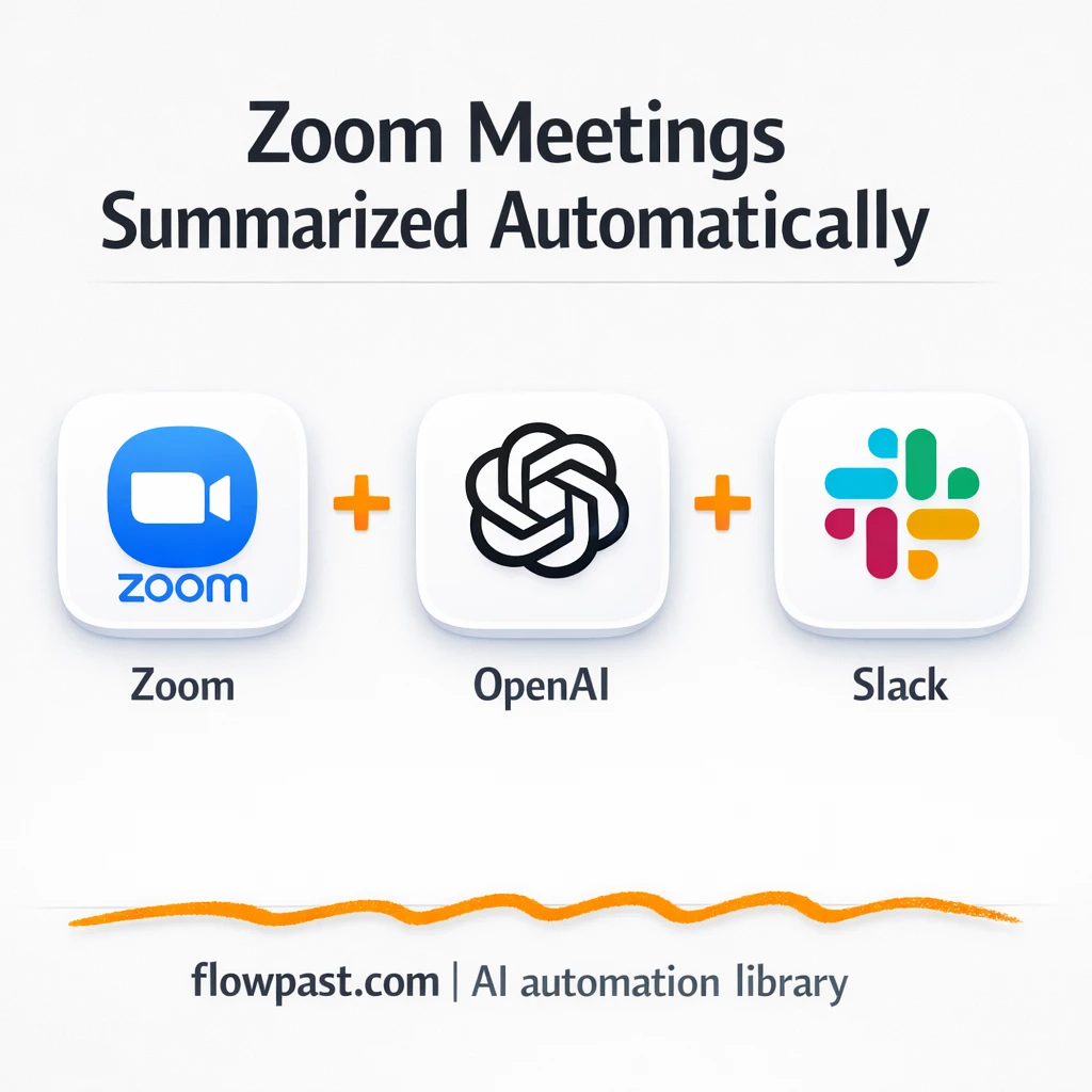 Zoom to Google Docs, meeting notes your team uses - n8n workflow automation template