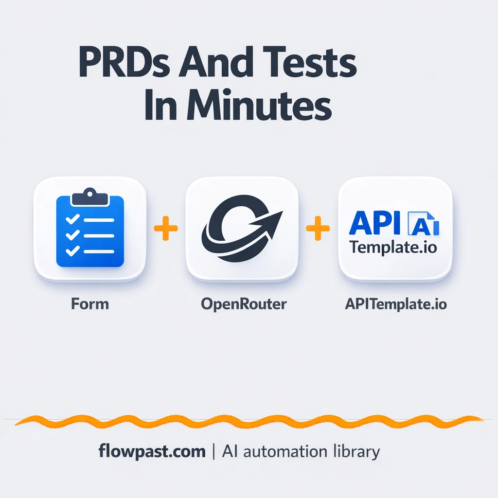 OpenRouter + APITemplate.io: PRDs to PDFs fast - n8n workflow automation template