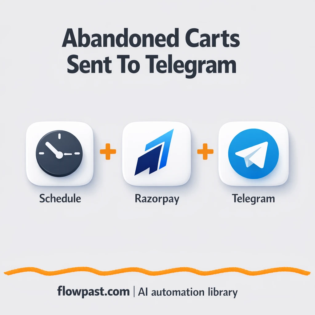 Razorpay + Telegram: catch abandoned carts fast - n8n workflow automation template