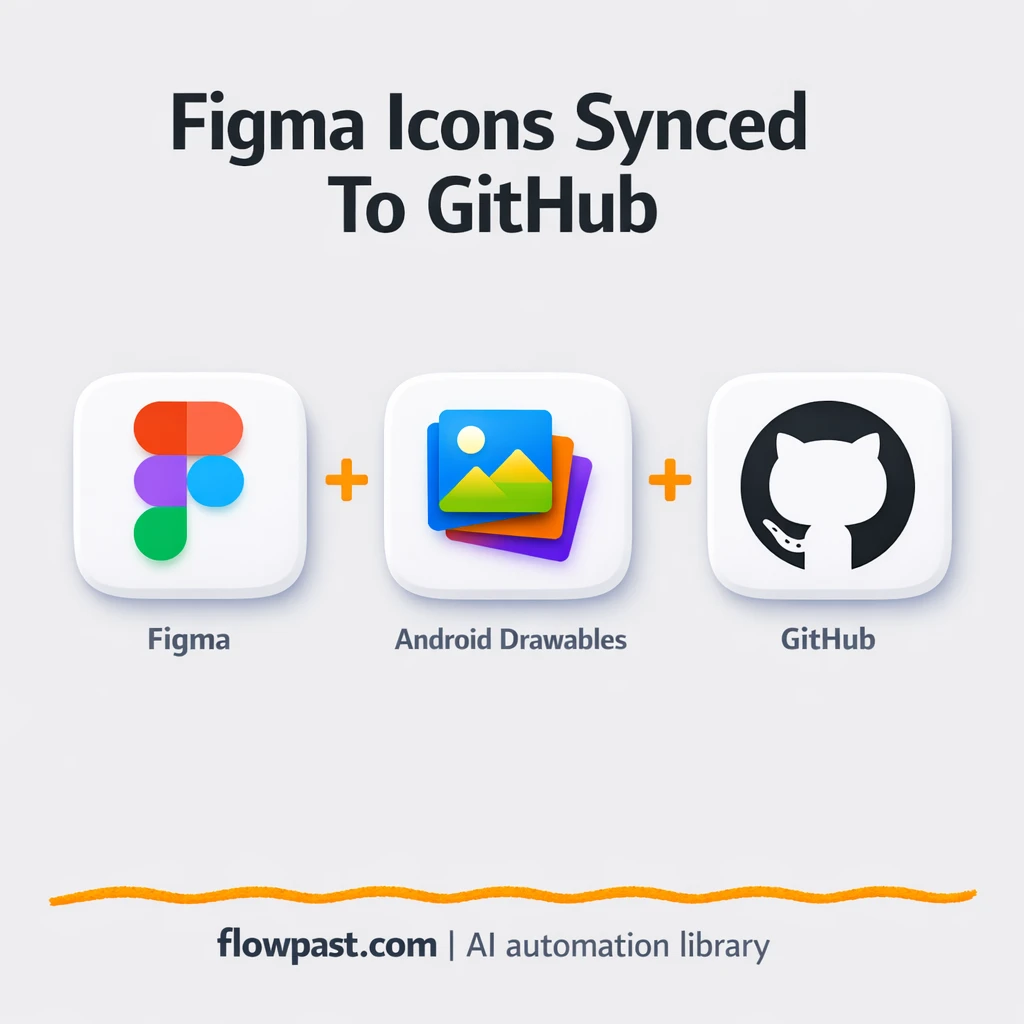 Figma to GitHub, Android assets shipped as a PR - n8n workflow automation template