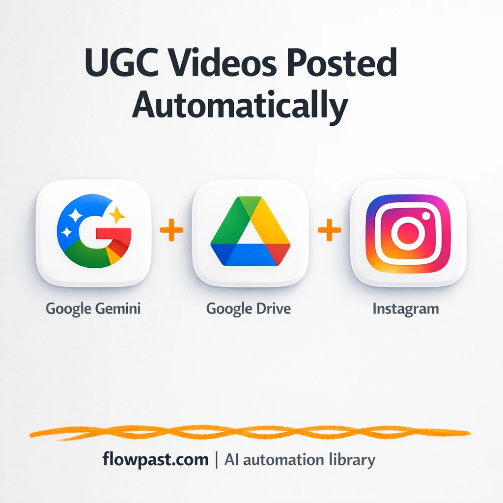 Gemini to Postiz, Instagram UGC posts ready to ship - n8n workflow automation template