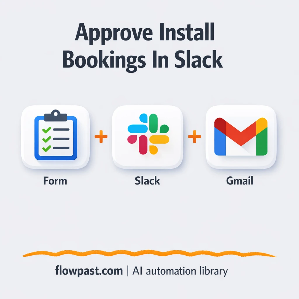 Slack to Gmail, approved bookings sent without chasing - n8n workflow automation template