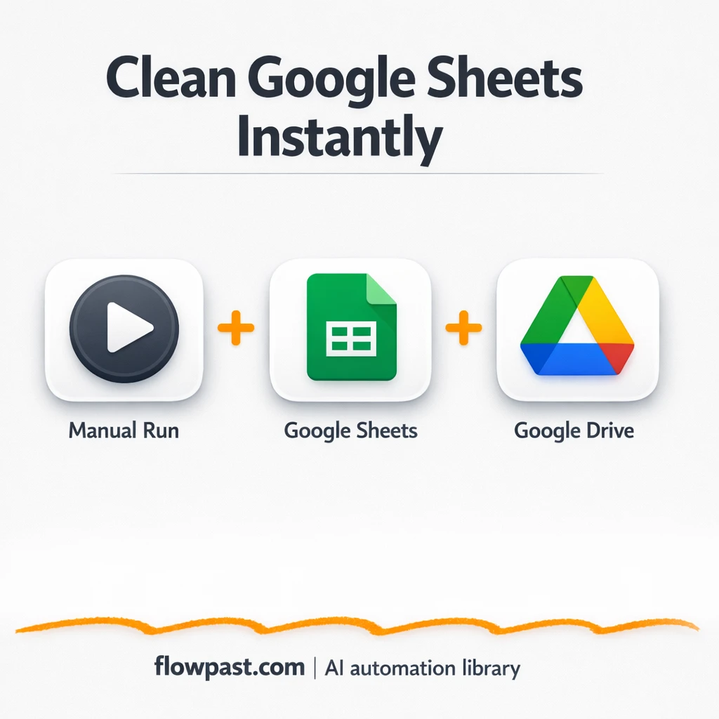 Google Sheets + Drive: dedupe leads, share one clean file - n8n workflow automation template