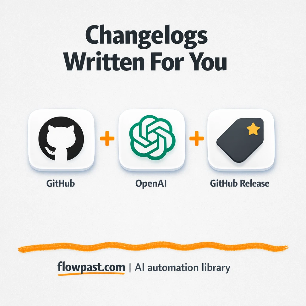 GitHub + OpenAI: publish release notes automatically - n8n workflow automation template