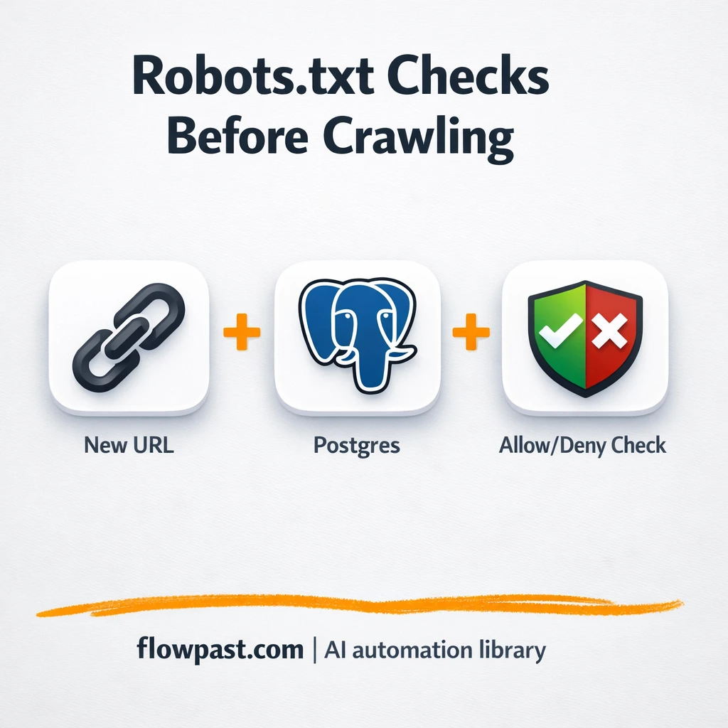 PostgreSQL + Gmail: robots.txt checks before you crawl - n8n workflow automation template
