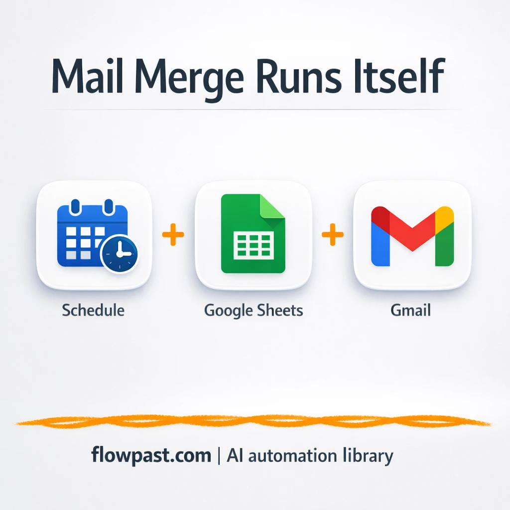 Google Sheets to Gmail, scheduled outreach without fuss - n8n workflow automation template
