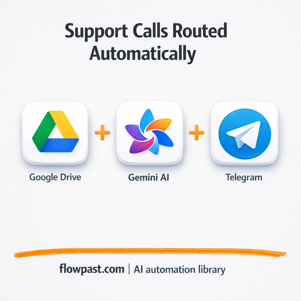 Google Drive to Google Sheets, call summaries done - n8n workflow automation template