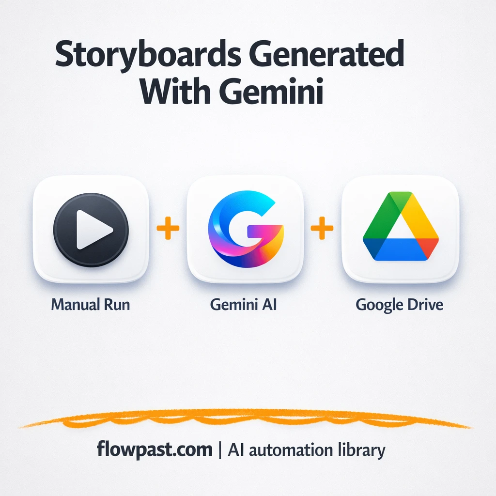 Google Sheets to Drive, storyboards delivered neatly - n8n workflow automation template