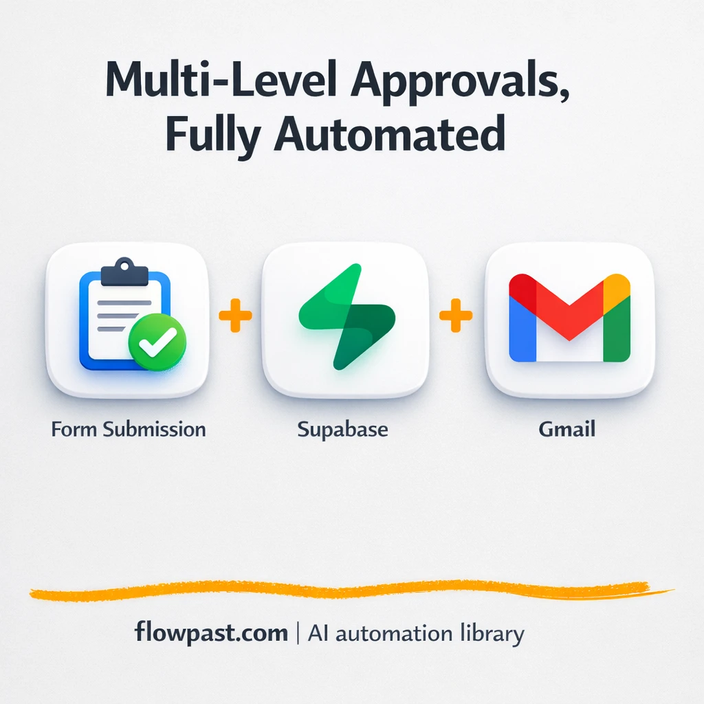 Supabase + Gmail approvals, with a clean audit trail - n8n workflow automation template