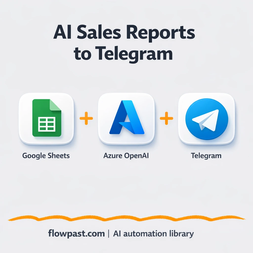 Google Sheets to Telegram, sales summaries everyone reads - n8n workflow automation template