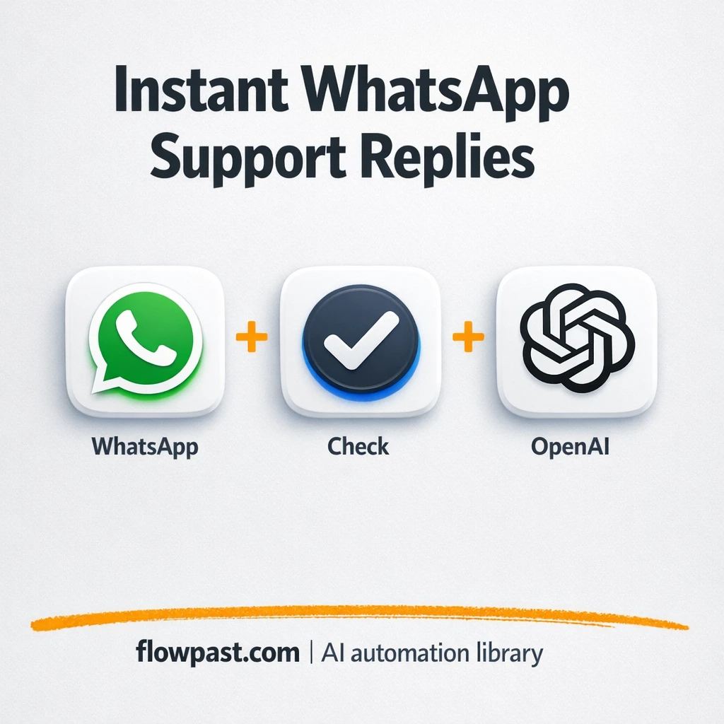 WhatsApp + OpenAI: instant FAQ replies that convert - n8n workflow automation template