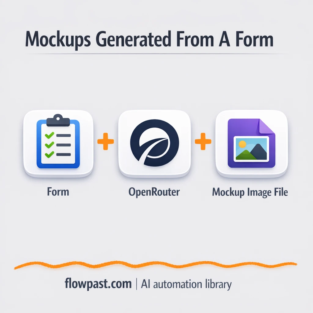 OpenRouter + Google Gemini mockups on autopilot - n8n workflow automation template