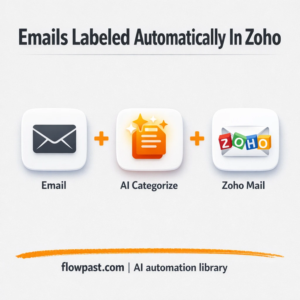 Zoho Mail + OpenRouter: inbox labels done for you - n8n workflow automation template