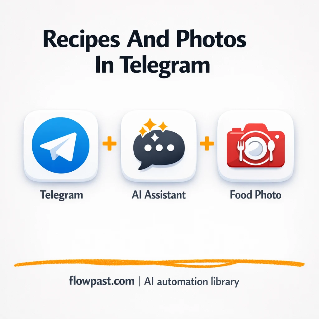 Telegram + OpenRouter: recipes with plated photos - n8n workflow automation template