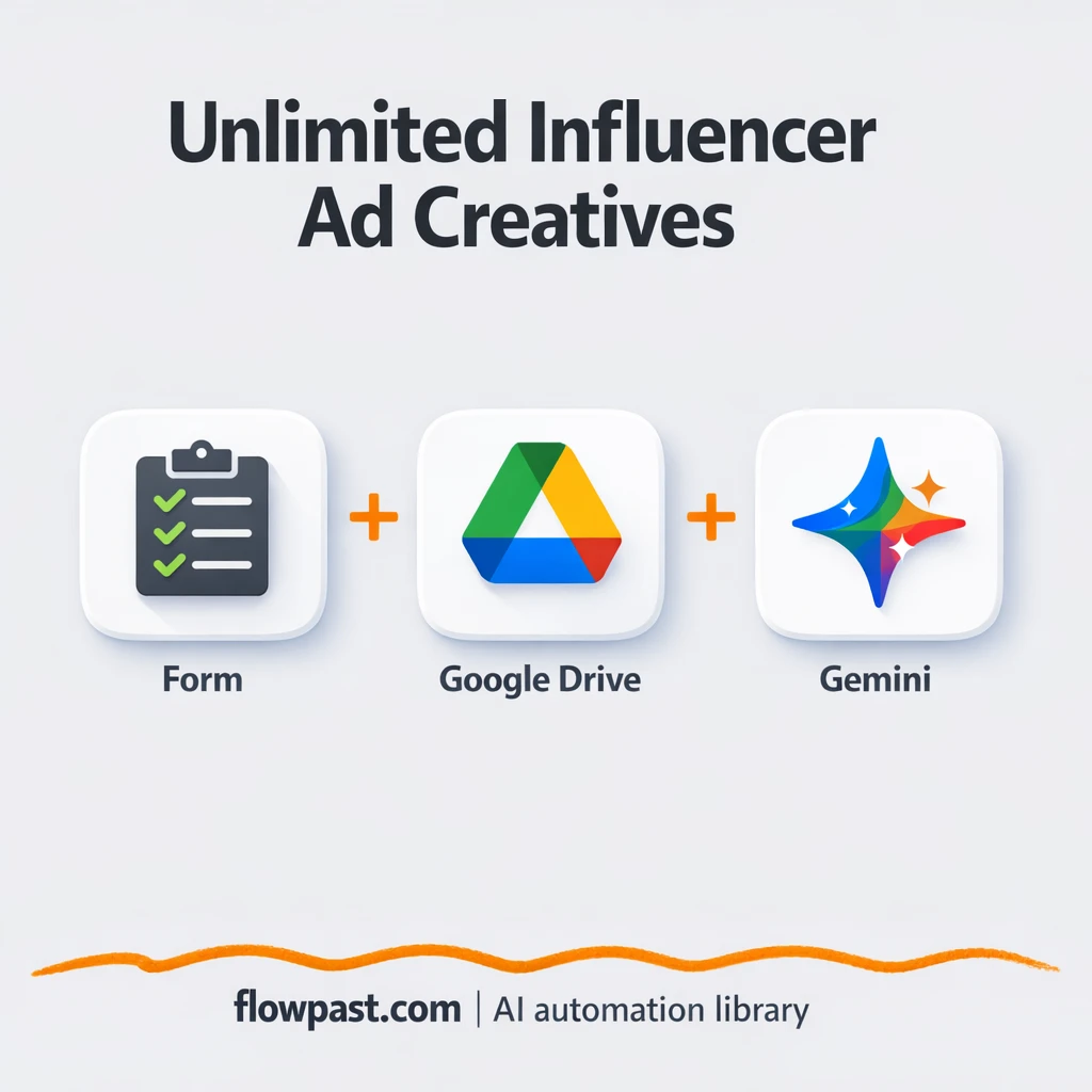 Google Drive + Gemini: creator-style ad photos in bulk - n8n workflow automation template