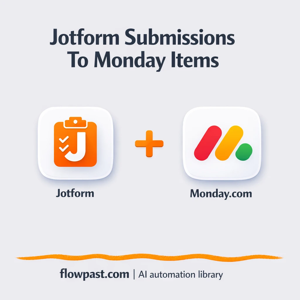 Jotform to Monday.com, leads added to your board - n8n workflow automation template