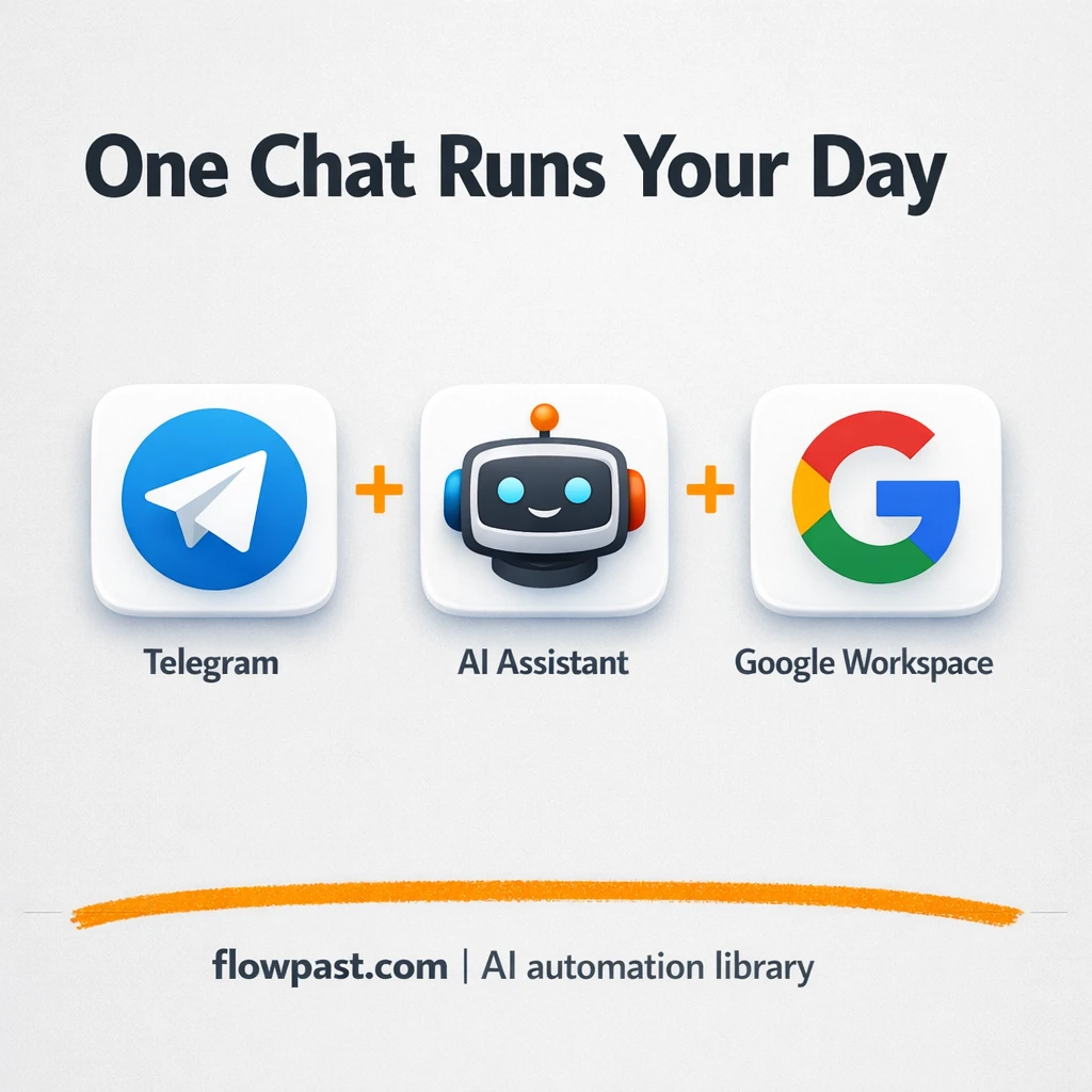 Telegram + Gmail: your inbox summary in one chat - n8n workflow automation template