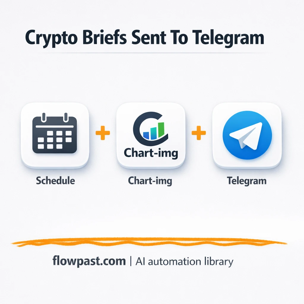 Chart-img + Telegram: crypto charts and news in one digest - n8n workflow automation template