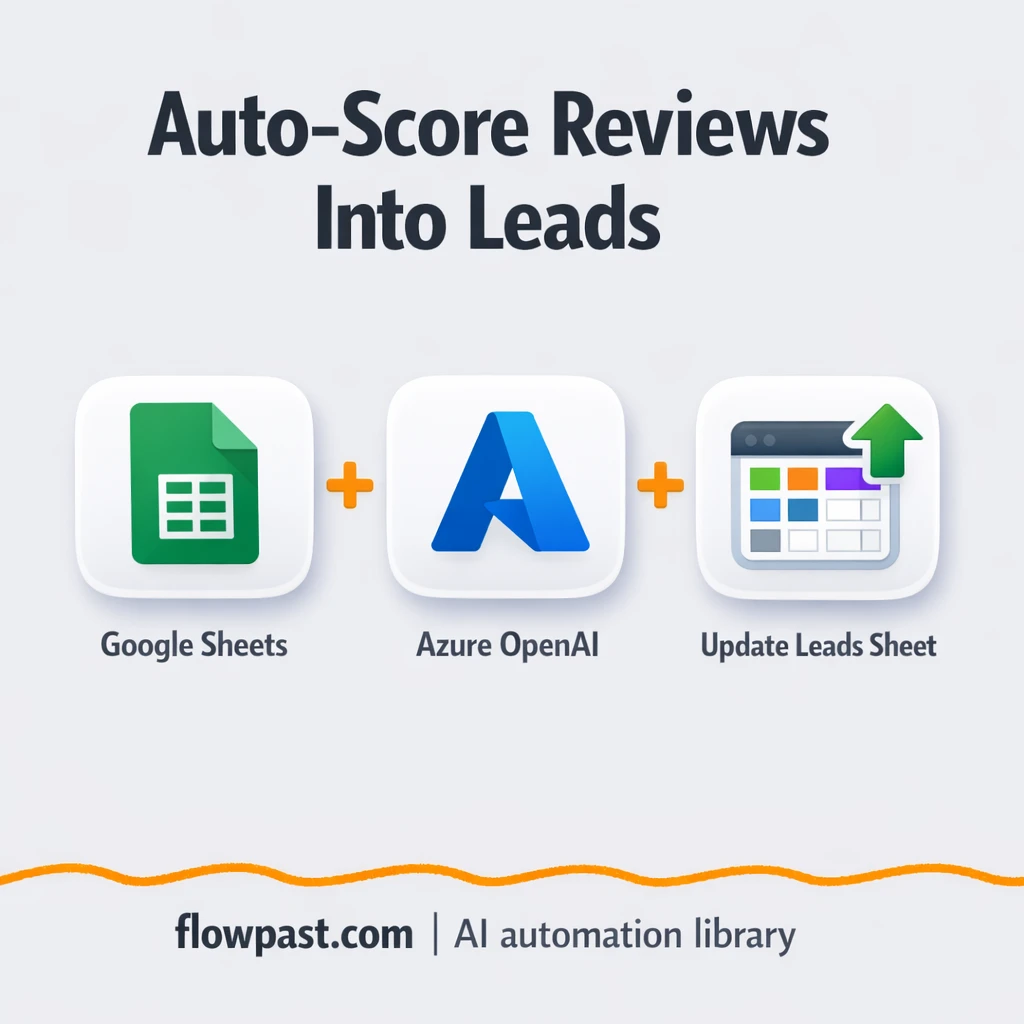 Google Sheets + Azure OpenAI: instant feedback insights - n8n workflow automation template