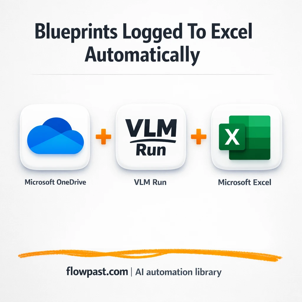 OneDrive to Excel, blueprint details logged clean - n8n workflow automation template