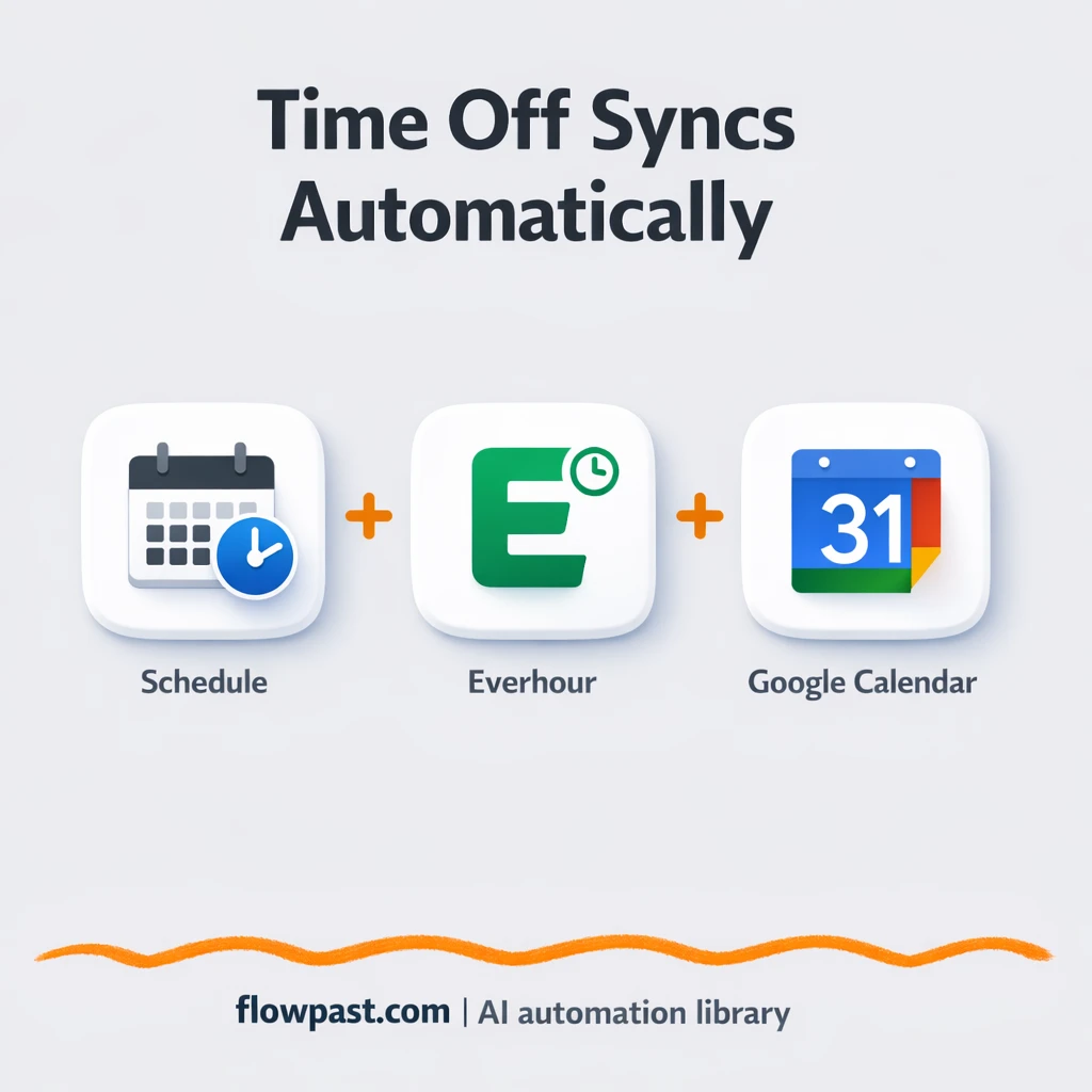 Everhour to Google Calendar, PTO always up to date - n8n workflow automation template