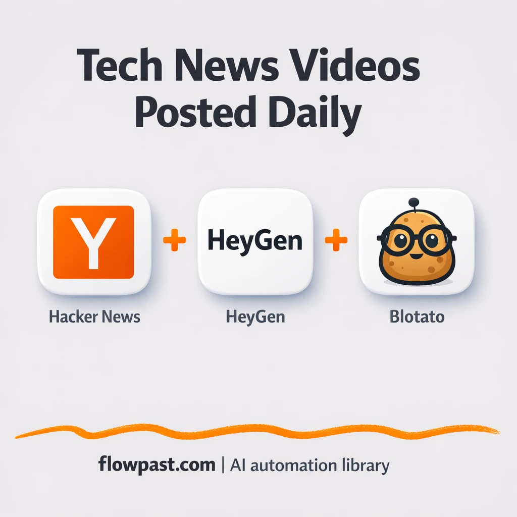 HeyGen + Blotato: daily avatar videos published for you - n8n workflow automation template