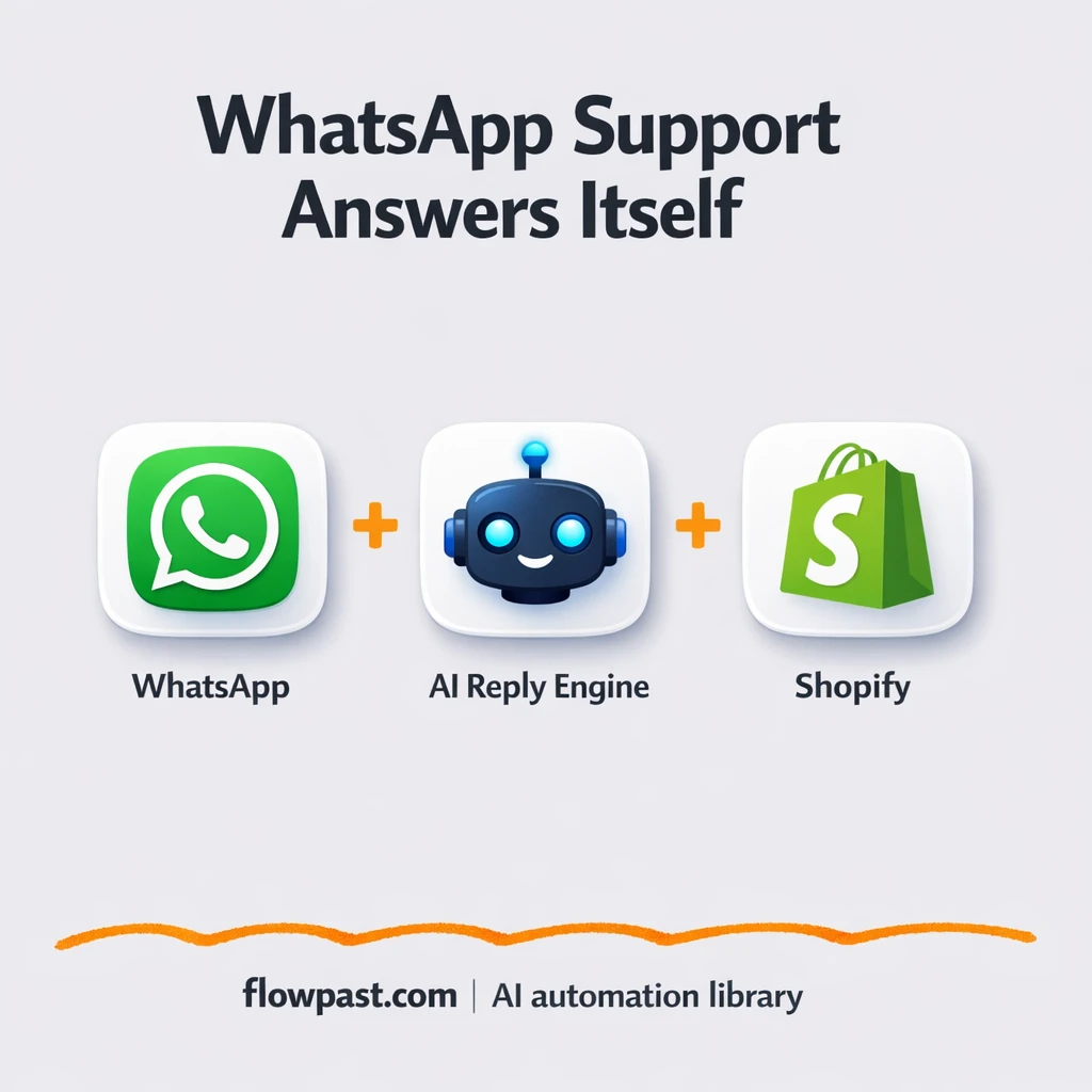 Shopify + WhatsApp: instant order answers, fewer pings - n8n workflow automation template