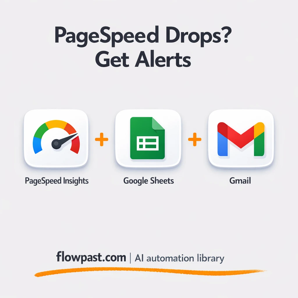 PageSpeed Insights to Google Sheets, scores tracked - n8n workflow automation template