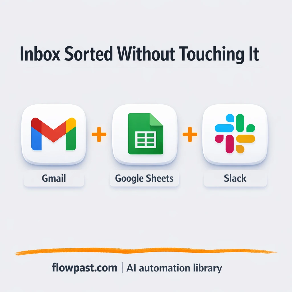 Gmail + Google Sheets: inbox rules that keep it tidy - n8n workflow automation template