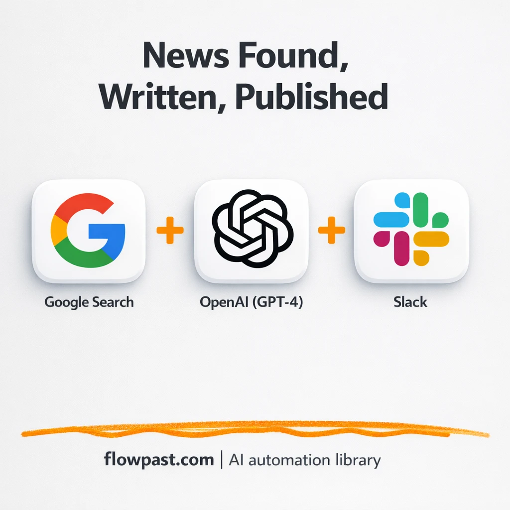Google Sheets + Slack, consistent news posts done - n8n workflow automation template