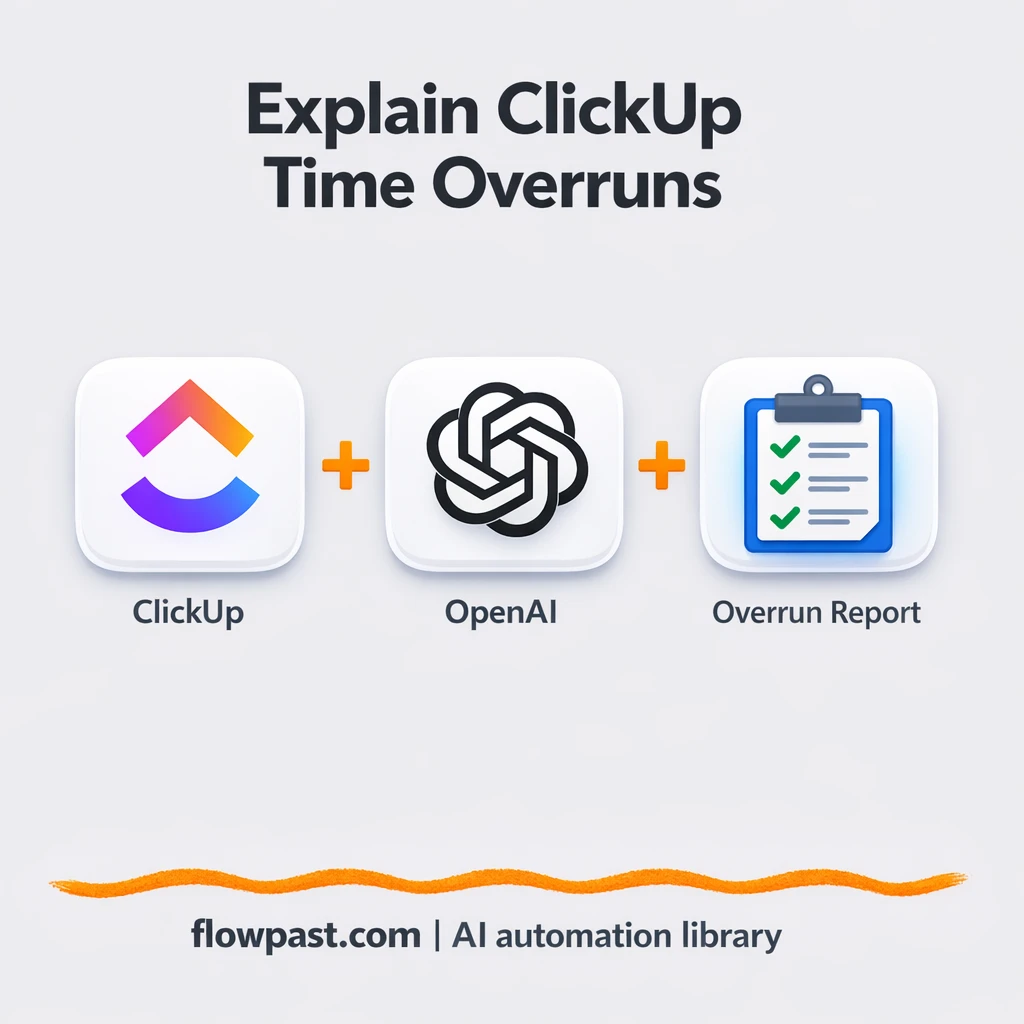 ClickUp + OpenAI: clear reasons tasks ran over - n8n workflow automation template
