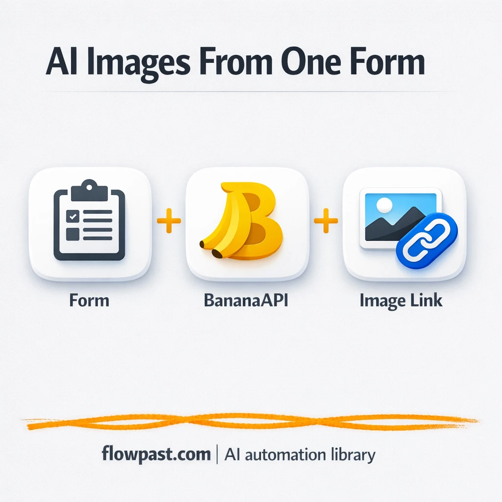 BananaAPI to Google Sheets, image links ready to use - n8n workflow automation template