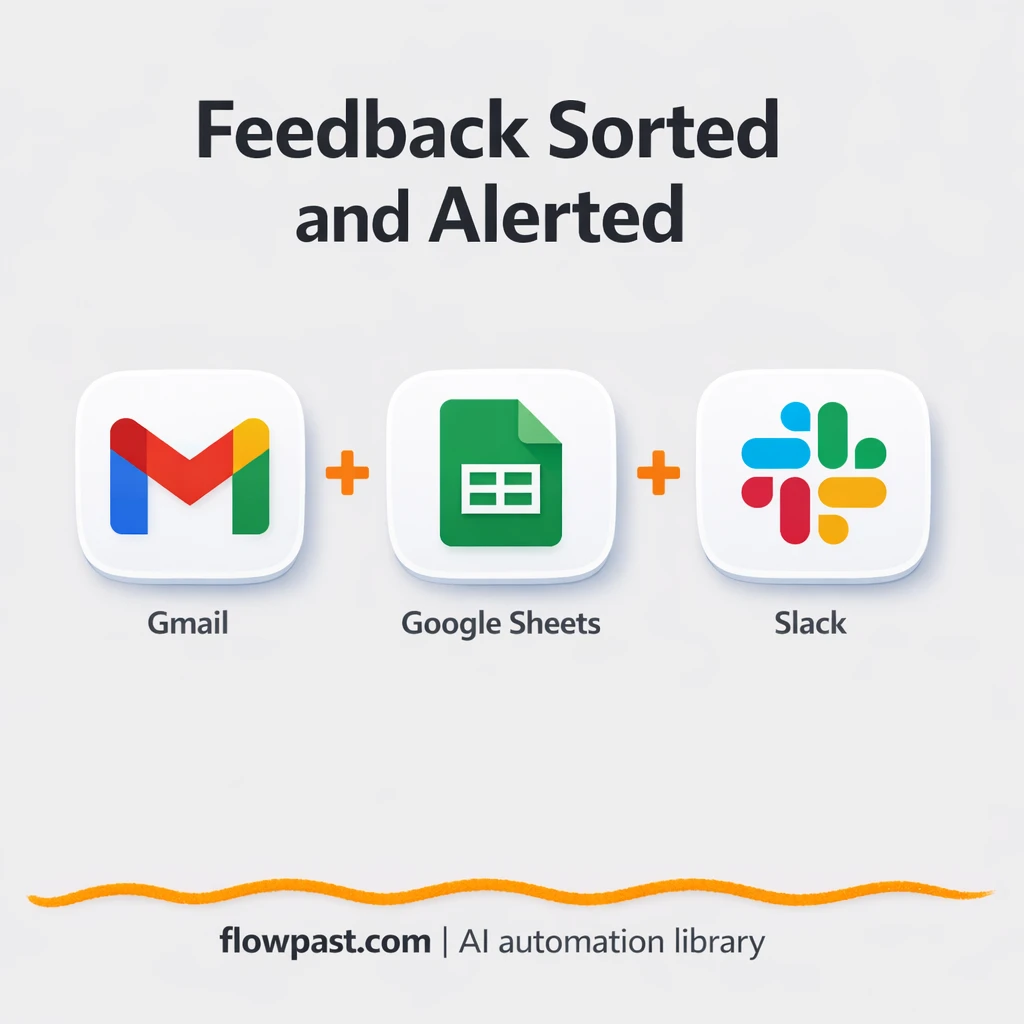 Gmail to Google Sheets, feedback logged and routed - n8n workflow automation template