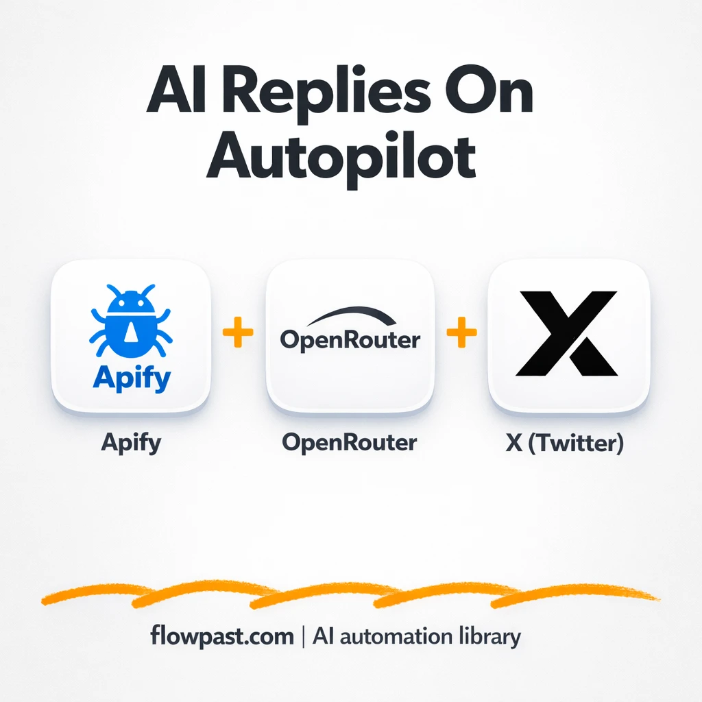 X replies with Apify + Telegram, stay active daily - n8n workflow automation template