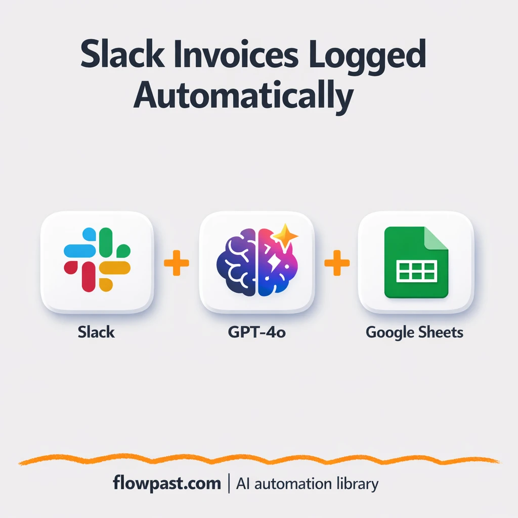 Slack to Google Sheets, invoice PDFs logged clean - n8n workflow automation template