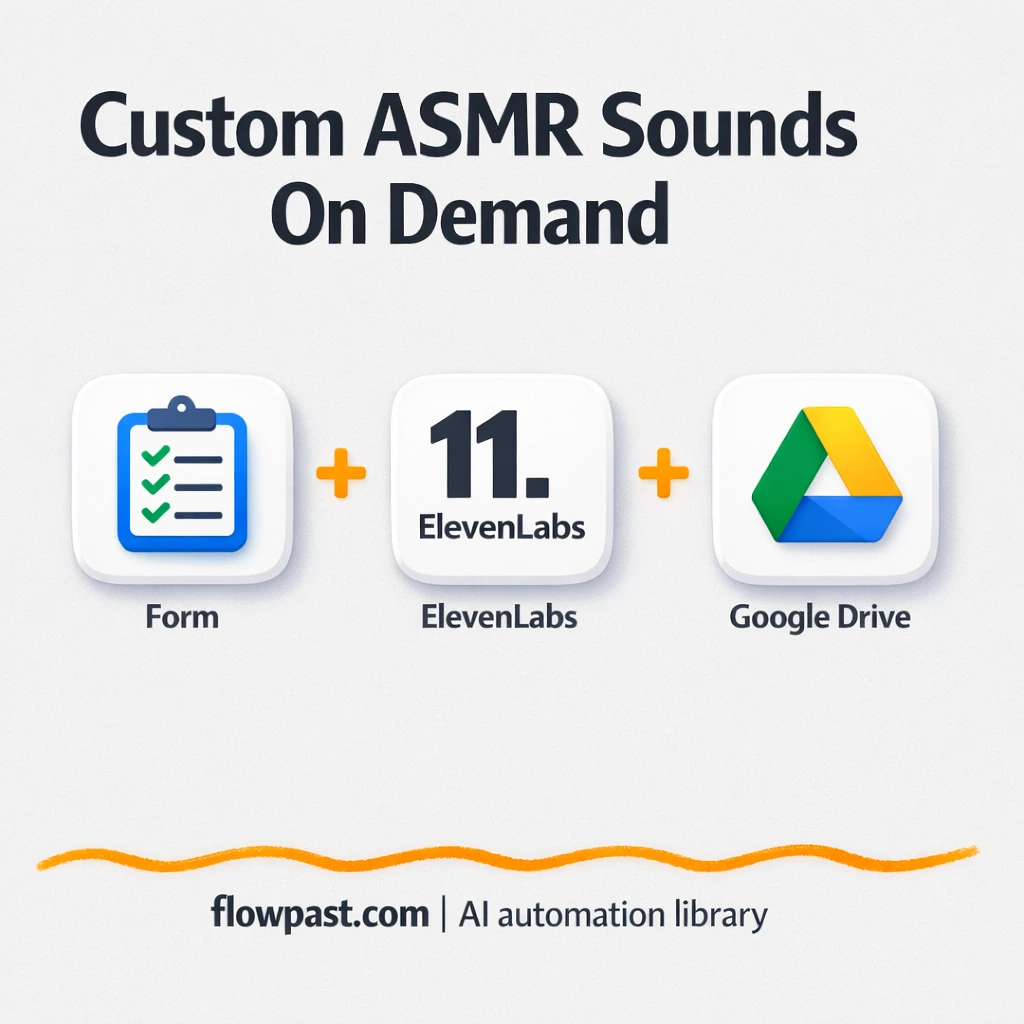 ElevenLabs to Google Drive, SFX ready to share - n8n workflow automation template