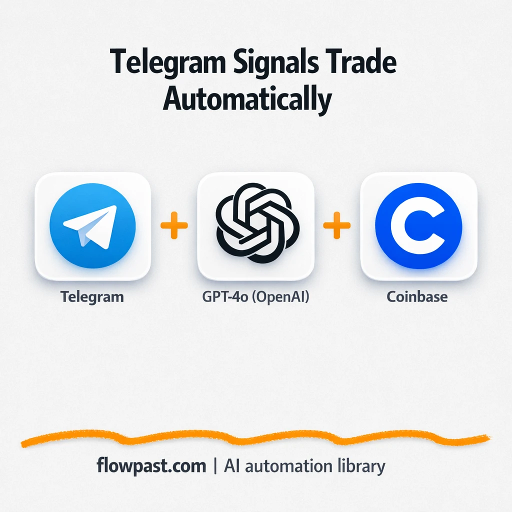 Telegram to Coinbase, filtered trades with Notion logs - n8n workflow automation template