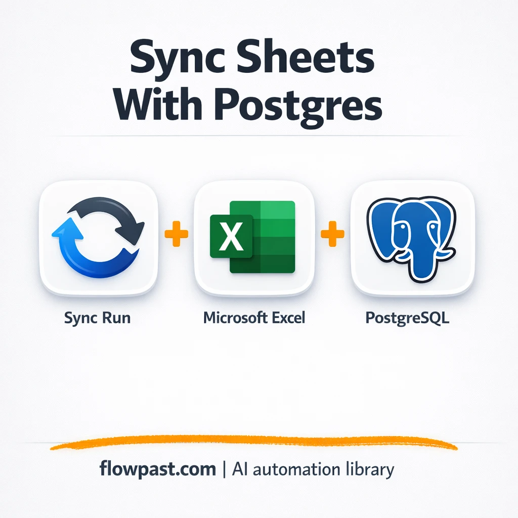 Excel to Postgres, clean sync without duplicates - n8n workflow automation template