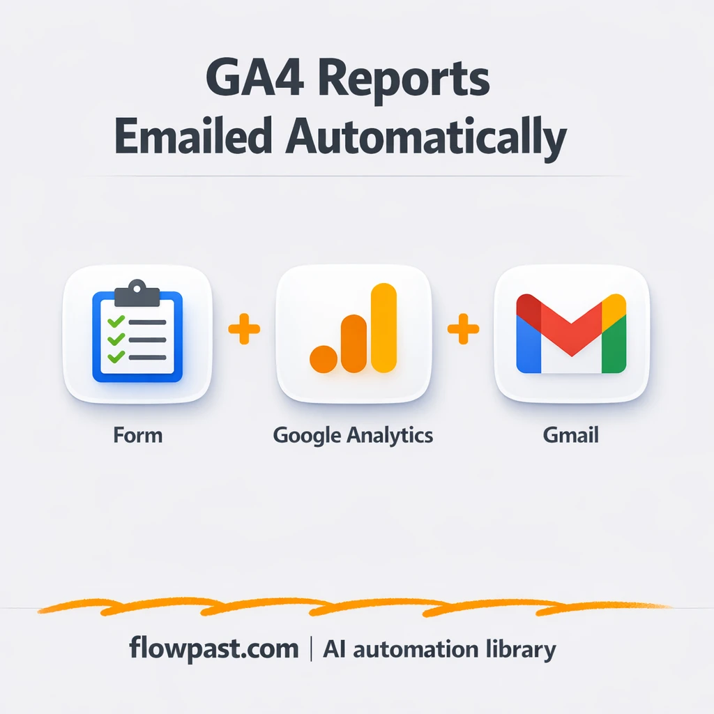 GA4 + Gmail: decision ready reports sent for you - n8n workflow automation template
