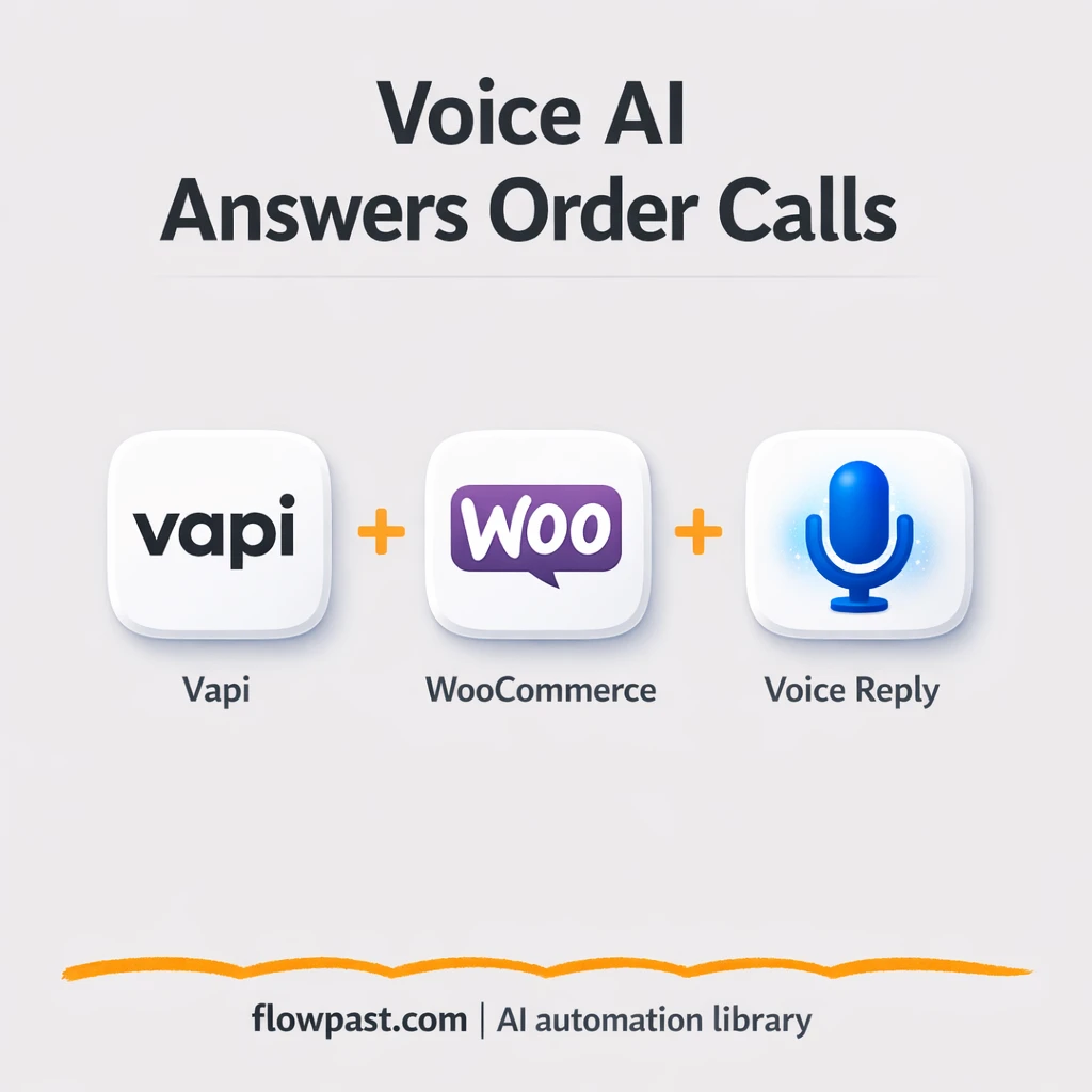 WooCommerce + VAPI, answer order calls securely - n8n workflow automation template