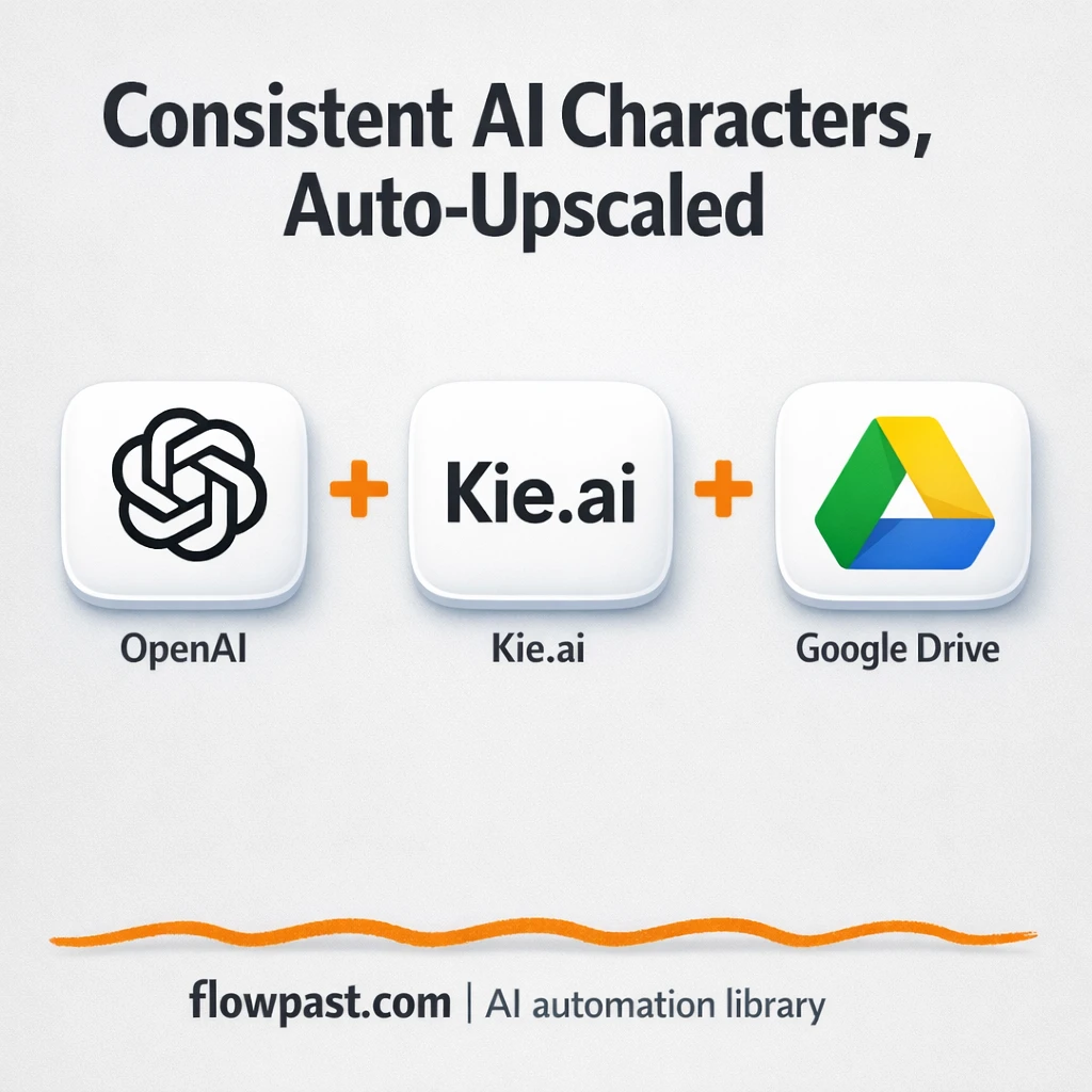 Google Sheets + Drive for consistent AI images - n8n workflow automation template