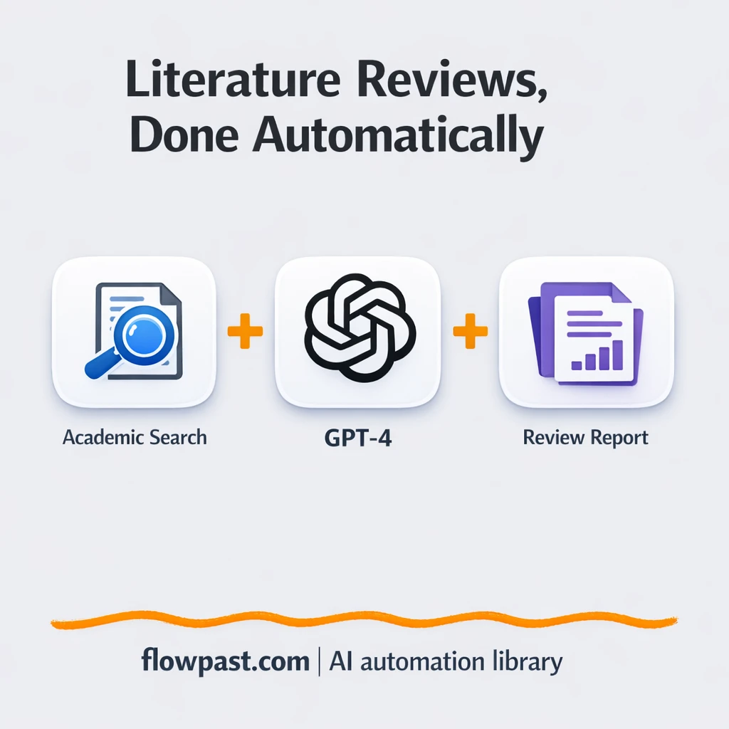 OpenAI + Google Sheets for cited literature reviews - n8n workflow automation template