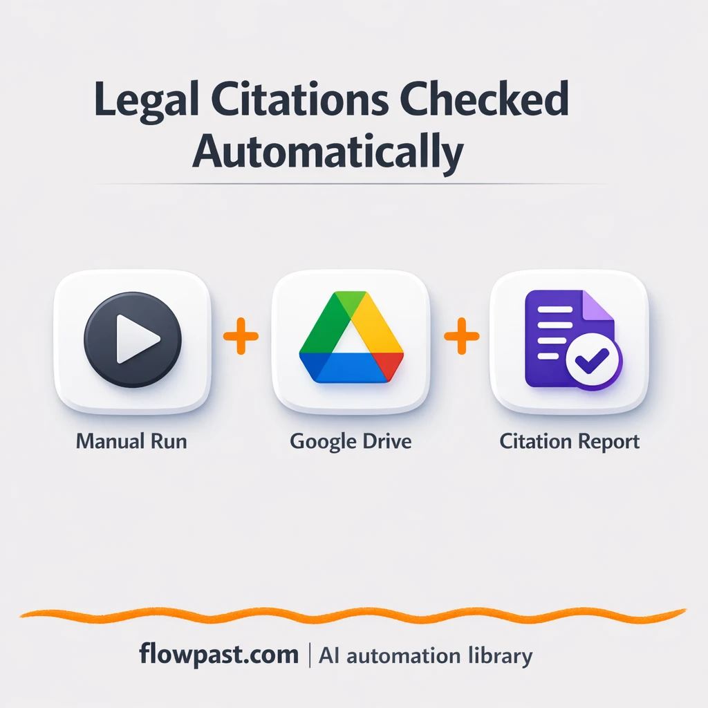 Google Drive + PDF Vector: clean citation reports - n8n workflow automation template