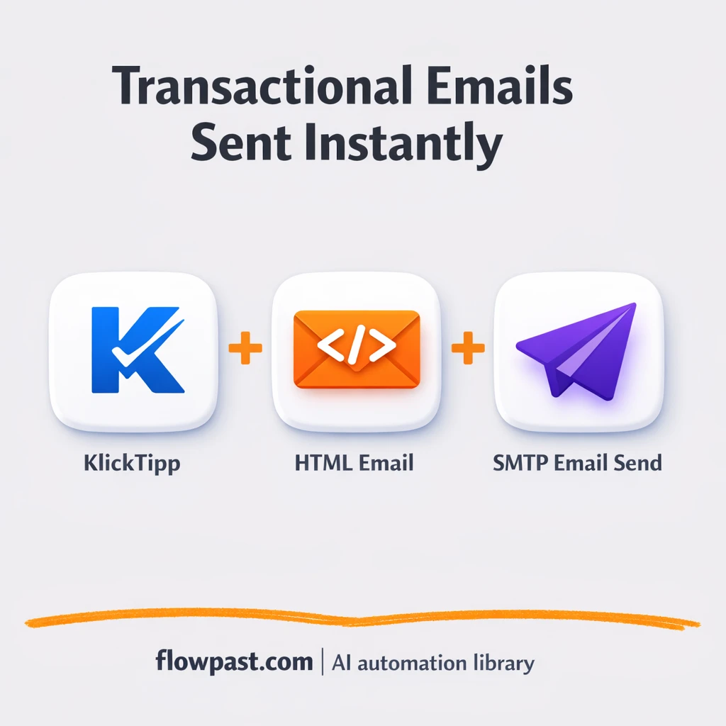 KlickTipp + Gmail SMTP: emails sent, status tracked - n8n workflow automation template