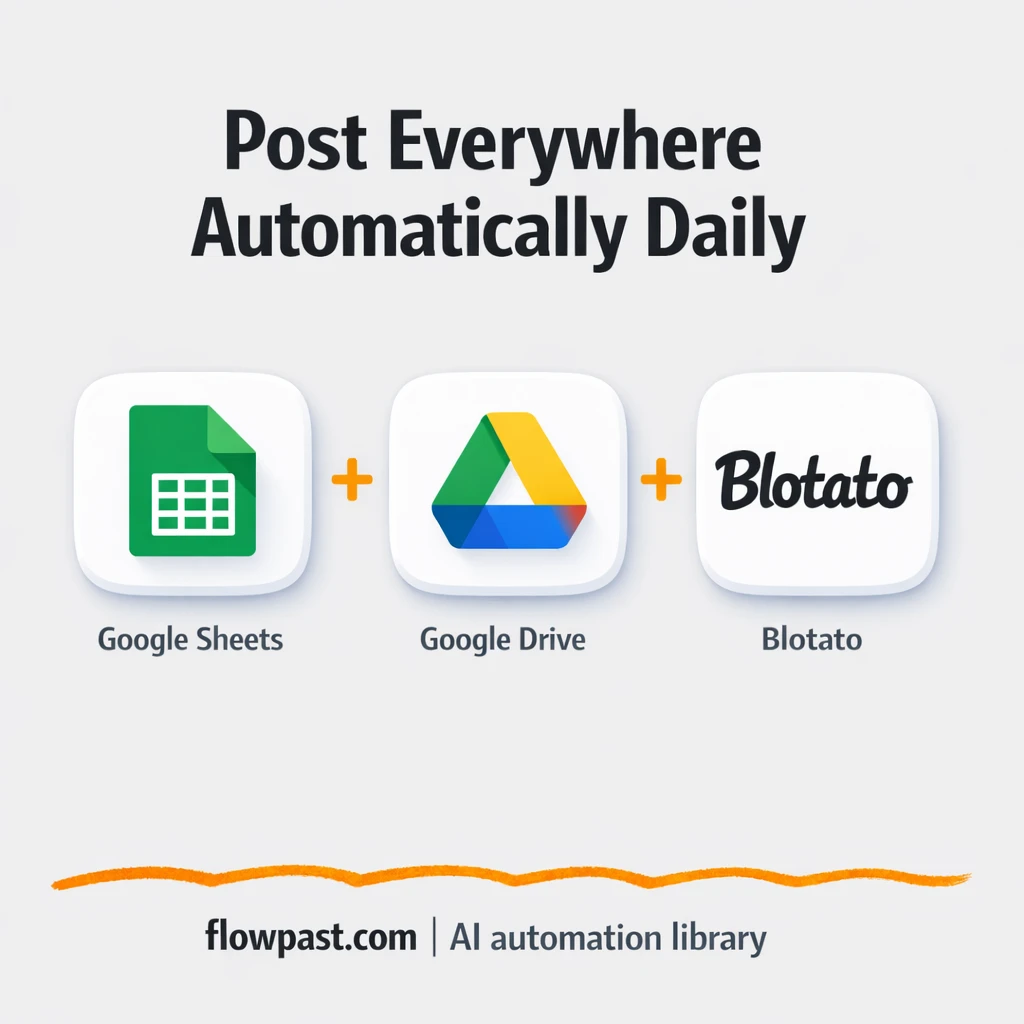 Google Sheets + Blotato: posts published, status tracked - n8n workflow automation template
