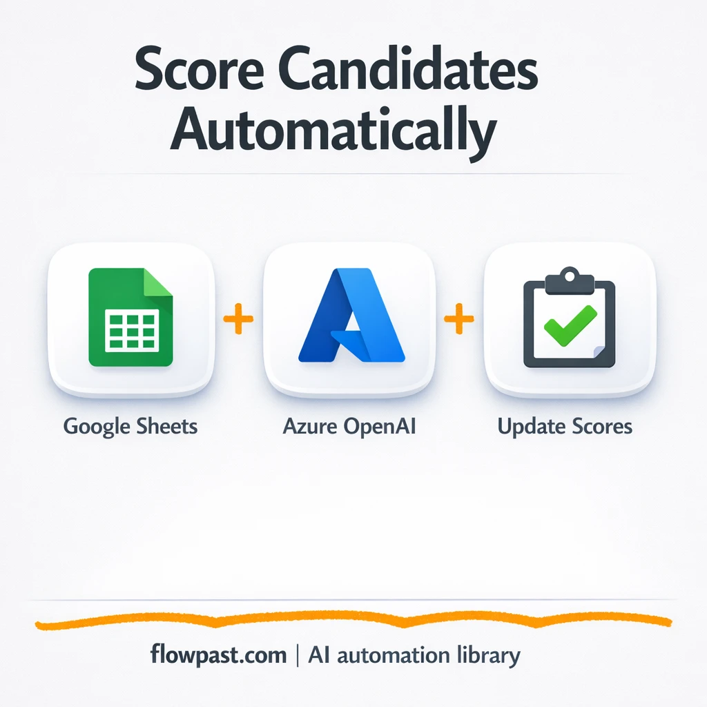 Google Sheets + Slack: cleaner candidate scoring - n8n workflow automation template