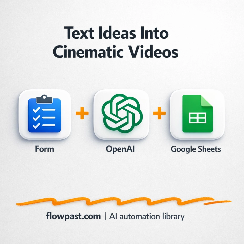 Google Sheets + Veo 3, cinematic tests logged clean - n8n workflow automation template