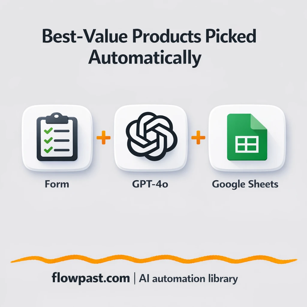 Google Sheets + Gmail: product picks, neatly compared - n8n workflow automation template
