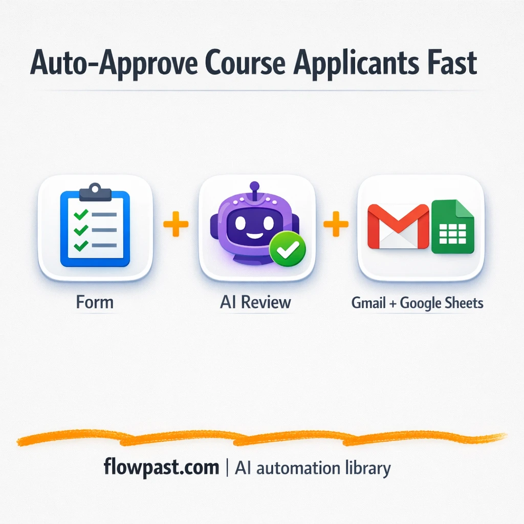 Gmail + Google Sheets for faster enrollment decisions - n8n workflow automation template