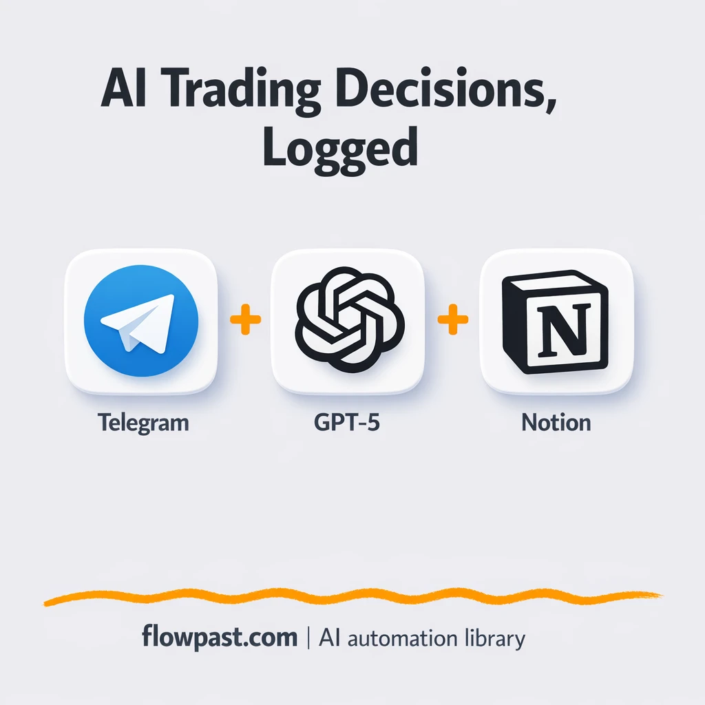 Telegram + Notion, cleaner AI trade decisions logged - n8n workflow automation template